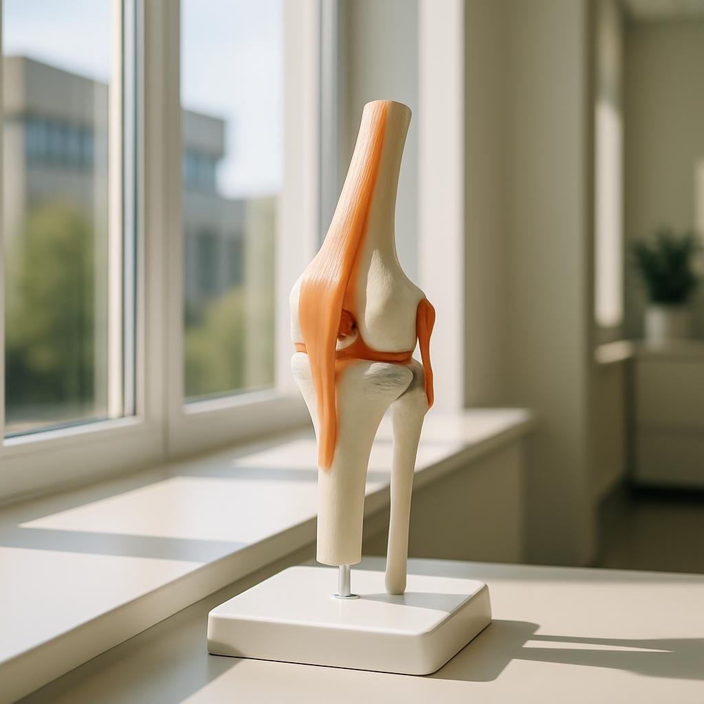 knee bone anatomical model.